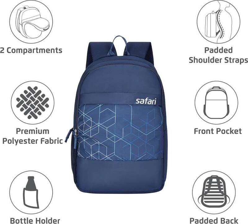 Safari Backpacks AXEL 1-  19" 2 compt Blue