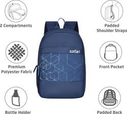 Safari Backpacks AXEL 1-  19" 2 compt Blue