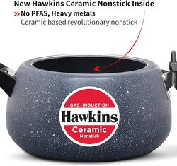 Hawkins Ceramic NS Pressure Cooker 5 Ltr Ind.