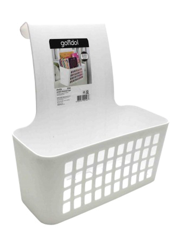 Gondol Shuttle Hangable Organizer Basket, White