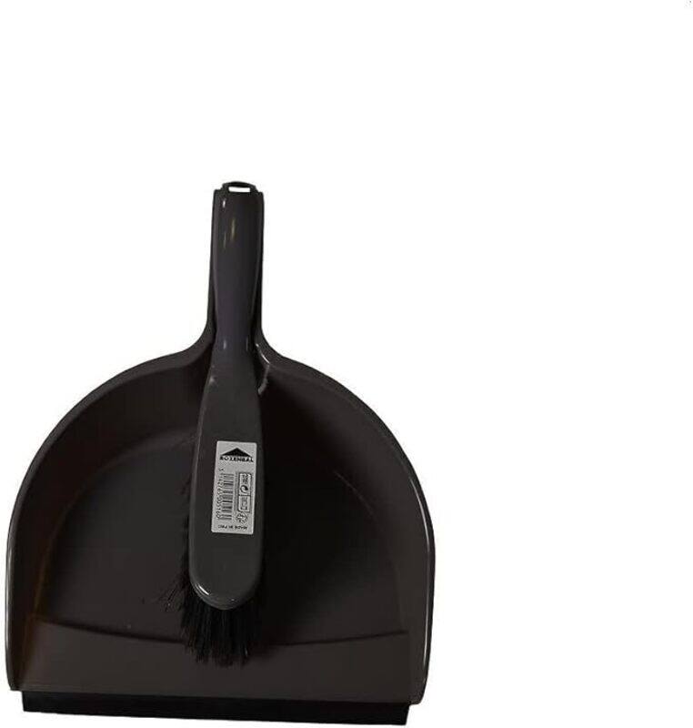 

Rozenbal Plastic Dustpan With Rubber Blade + Brush