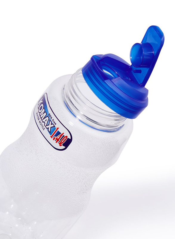 Komax 1.4 Ltr Plastic Water Bottle, 25x9.5x9.5 cm, 100gm, Clear