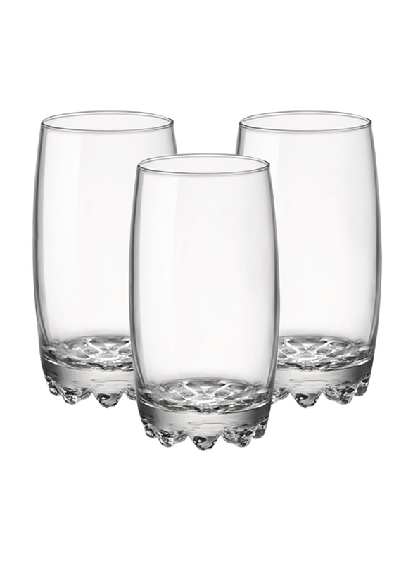 Bormioli Rocco 300ml 3-Piece Galassia Water Glass Set, Clear