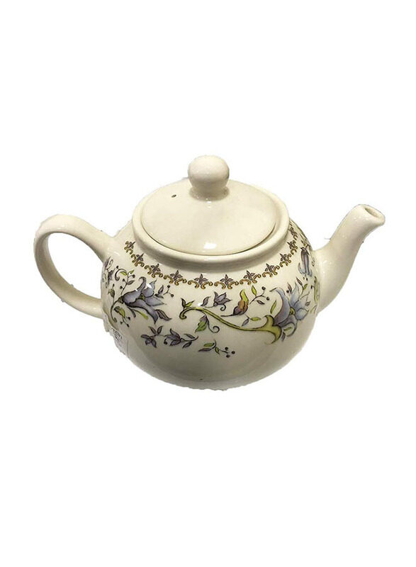 

Claytan 965ml Felicity Ceramic Tea Pot with Lid, CLA.FL025140, White