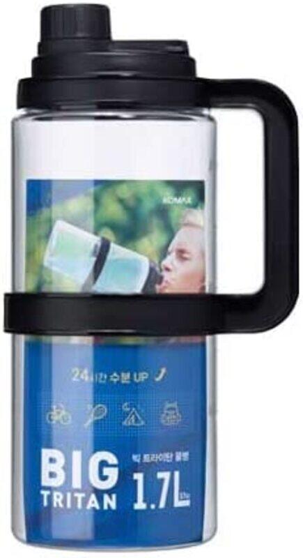 

Komax Big Tritan Water Bottle 1.7L (Black)