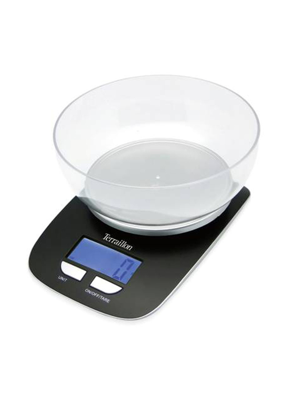 Terraillon Electrical Digital Bowl Scale, 5Kg, Black