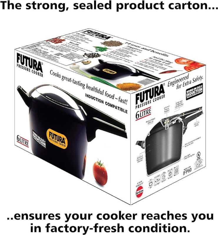 Hawkins Futura Pressure Cooker 6 Ltr Ind.