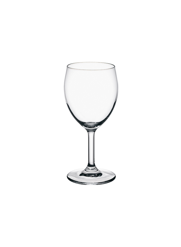 Bormioli Rocco 260ml 3-Piece Globo Stem Wine Glass Set, Clear