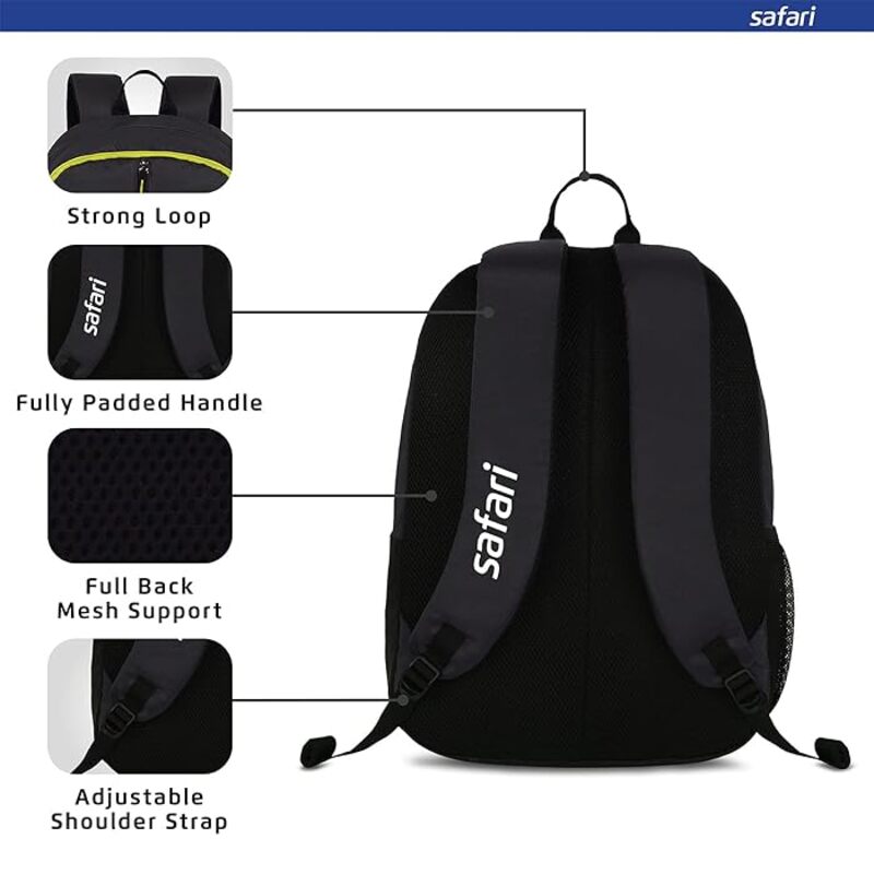 Safari Backpacks SHEILD 19" 2 compt Black