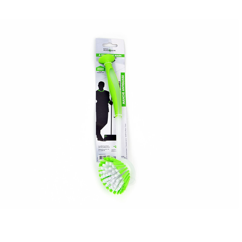 Paul Masquin Washing-up Brush, Round, Non-slip Handle, Suction Cup