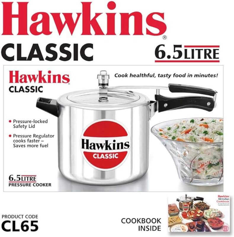 Hawkins Classic Pressure Cooker 6.5 Ltr