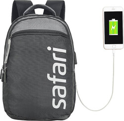 Safari Backpacks SPREEUSB 19" 2 compt Grey-USB