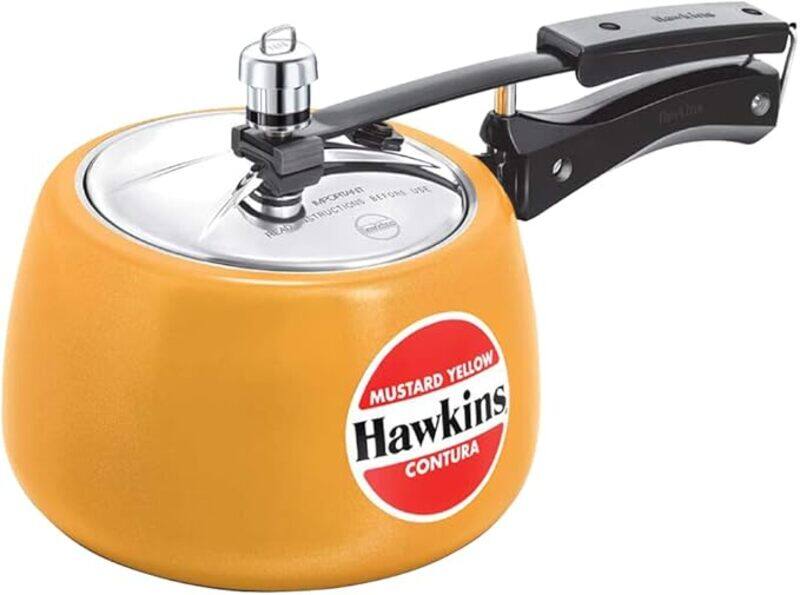 

Hawkins Contura Pressure Cooker (Mustard Yellow) 3 Ltr