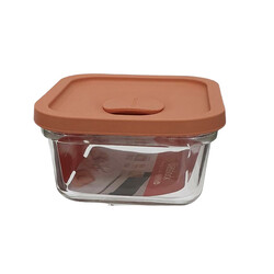 Glasslock Range Cook 440 ml Square Container w/ Silicon Cover