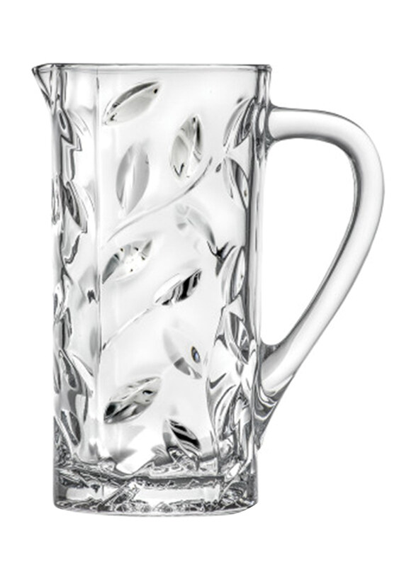 

Rcr 1.2Ltr Laurus Cylindrical Glass Jug with Handle, 237450, Clear