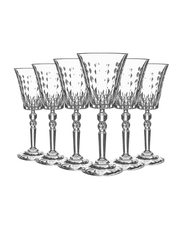 Rcr 260ml 6-Piece Marilyn Goblet Champagne Glass Set, Clear