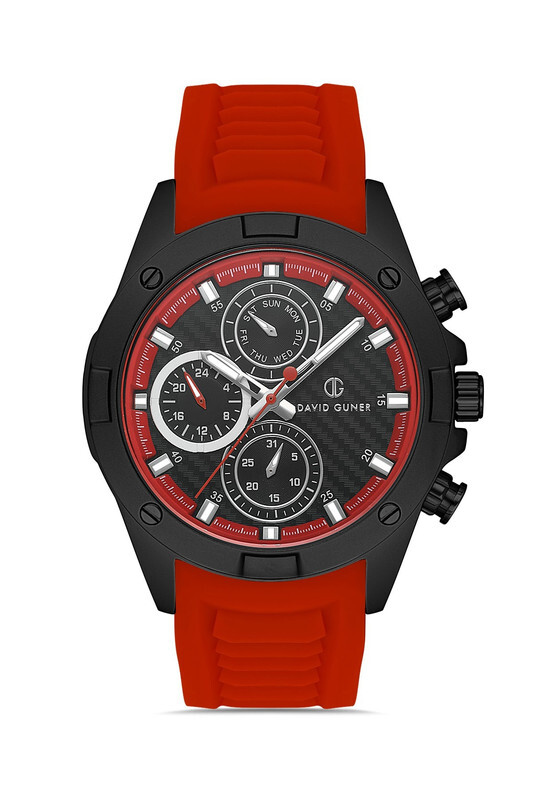 DAVID GUNER WATCH Black / Black / Red