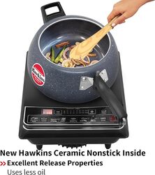 Hawkins Ceramic NS Pressure Cooker 5 Ltr Ind.