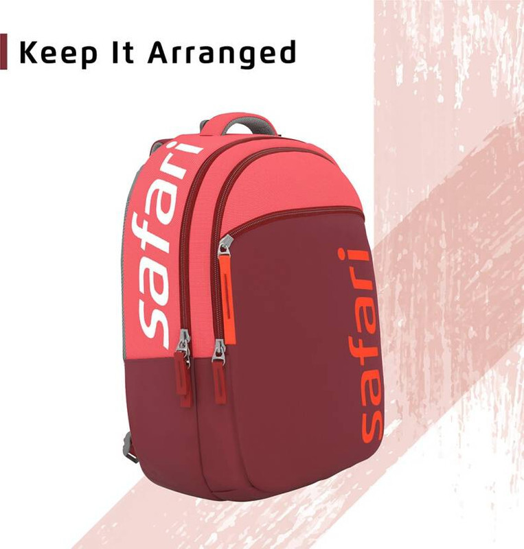 Safari Backpacks SPREEUSB 19" 2 compt Wine-USB