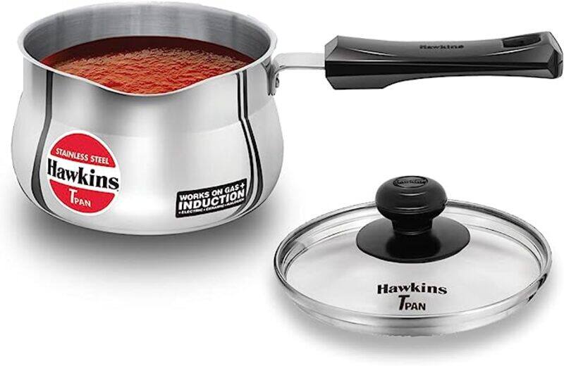 

Hawkins SS TPan W/Glass lid 1.5L Ind.