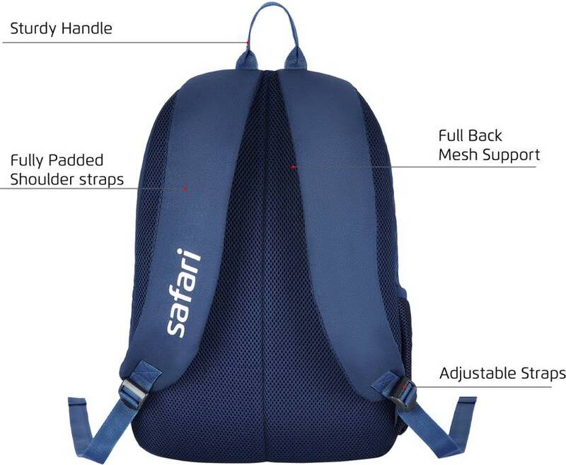 Safari Backpacks AXEL 1-  19" 2 compt Blue