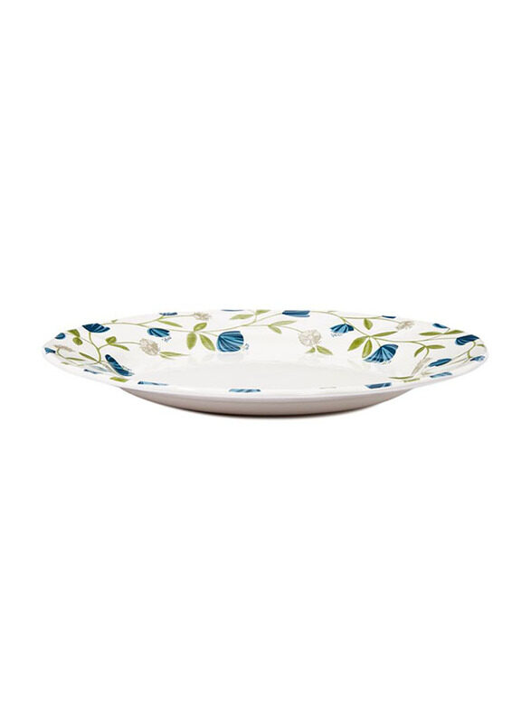 

Claytan 31cm Elegent Floral Ceramic Round Chop Plate, CLA.EF024570, White