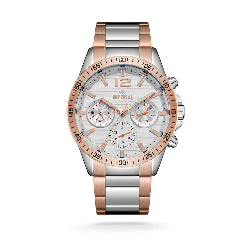 

Imperial Watches 2 Tone Rose Gold Silver Dial