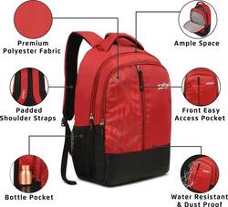 Safari Backpacks GRIT 19" 2 compt Red -USB