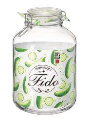 Bormioli Rocco Fido Clip Square Jar, 5 Litres, Clear