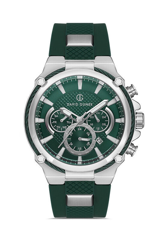 

DAVID GUNER WATCH Silver / Green / Green