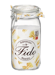 Bormioli Rocco Fido Clip Jar, 1.5 Litres, Clear