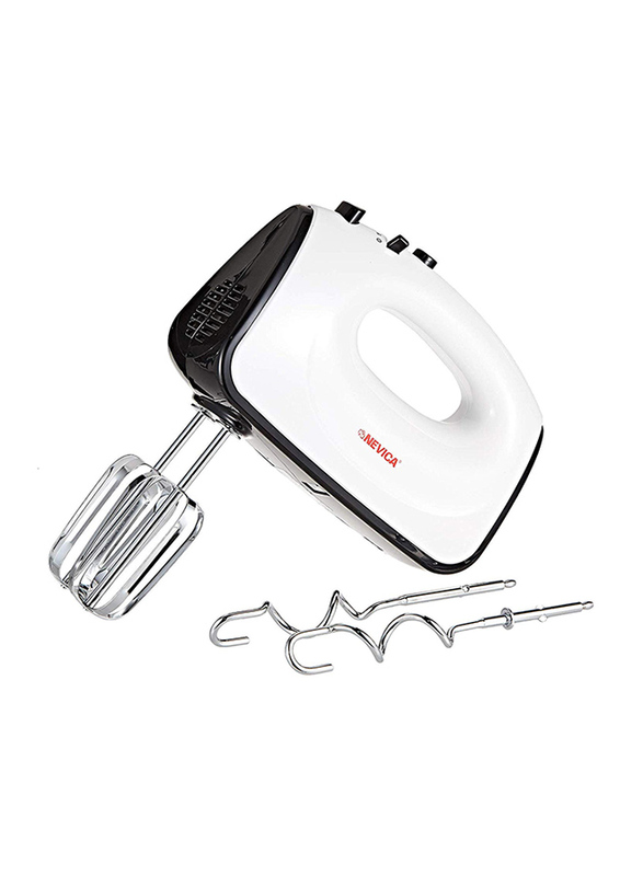 Nevica Stainless Steel Hand Mixer, 200W, NV-158HM, White