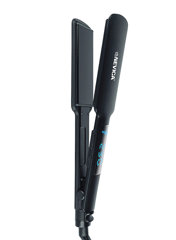 

Nevica Ceramic Hair Straightener with Digital Temperature Display, Black