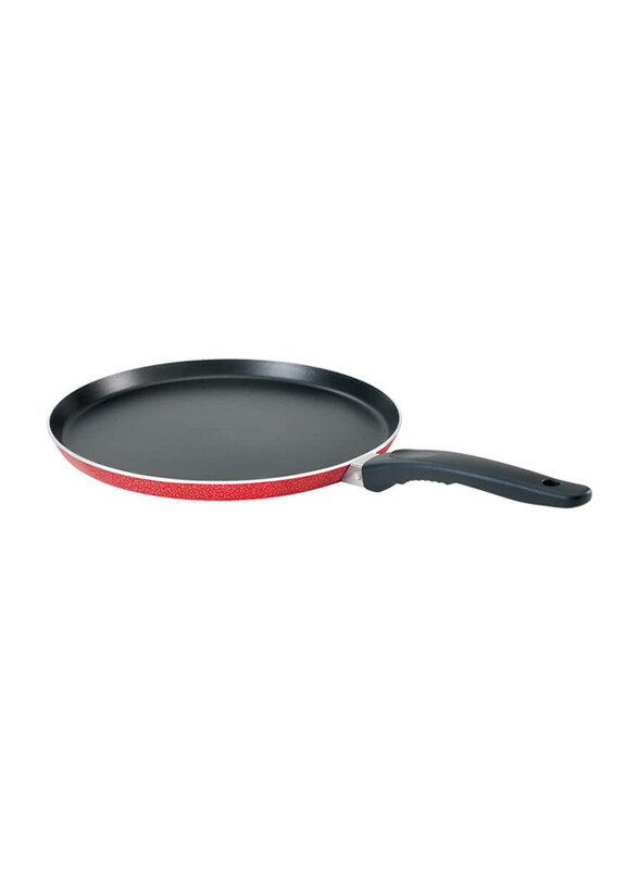 

Nirlep 28cm Sakhi Non-Stick Flat Griddle, 59.5x31.5x53.5 cm, Red/Black