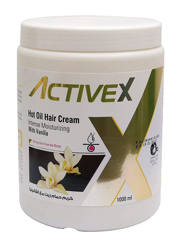 

ActiveX Intense Moisturizing Hot Oil Hair Cream with Vanilla, 1000ml