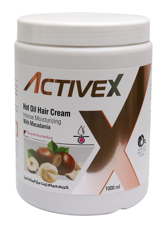 ActiveX Intense Moisturizing Hot Oil Hair Cream with Macadamia, 1000ml