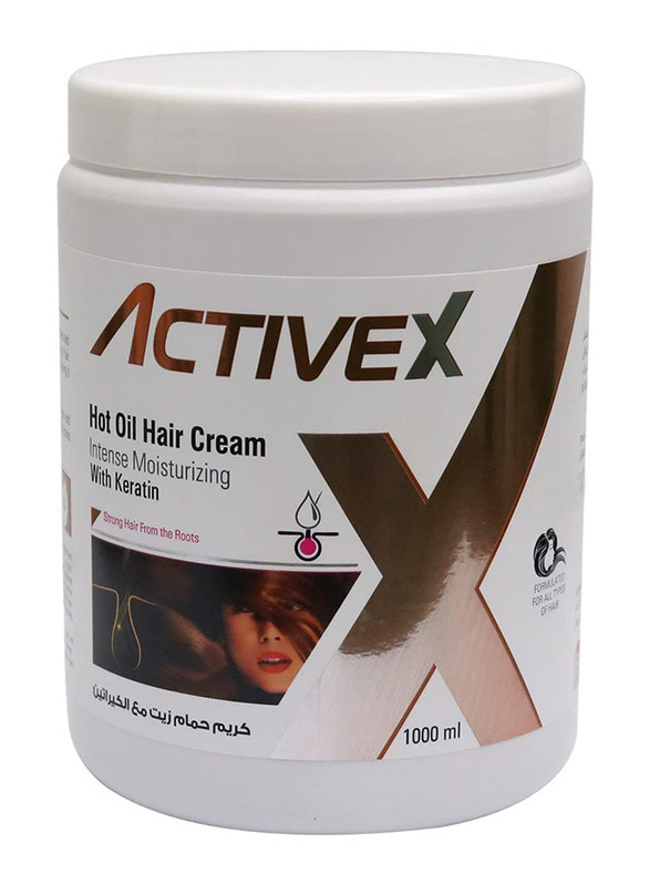 ActiveX Intense Moisturizing Hot Oil Hair Cream with Keratin, 1000ml