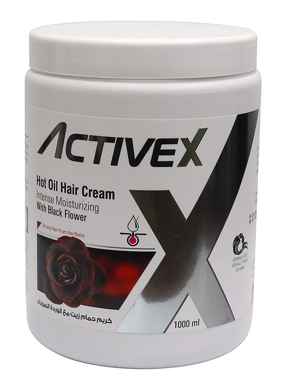 ActiveX Intense Moisturizing Hot Oil Hair Cream with Black Flower, 1000ml