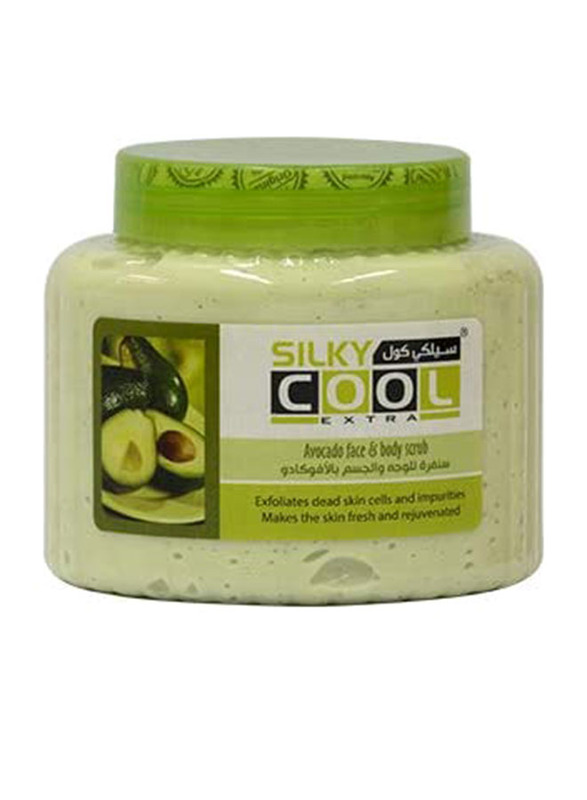 Silky Cool Face and Body Avocado Scrub, 500ml