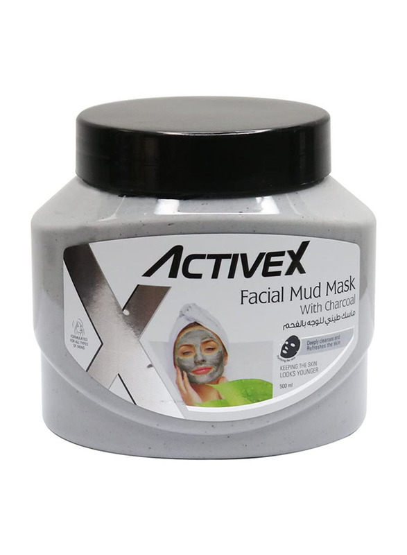 ActiveX Facial Mud Mask with Charcoal, 500ml