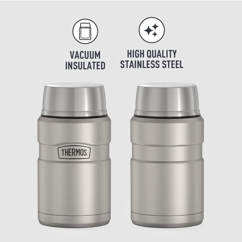 THERMOS STAINLESS STEEL VACUUM INSULATED STEEL JAR  710 ML, SK3020MS, INSULATED FOOD JAR, LUNCH BOX , STORAGE CONTAINER, THERMAL FLASK FOR TRAVEL