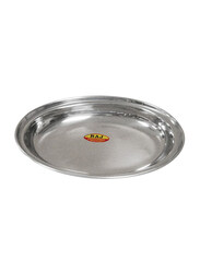 Raj 17.5cm Steel Oval Deep Serving Plate, ODP001, Silver