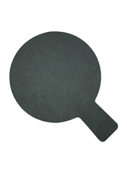 Raj 19cm Stoneware Slate Paddle Round Board, SL0018, 19x14 cm, Grey