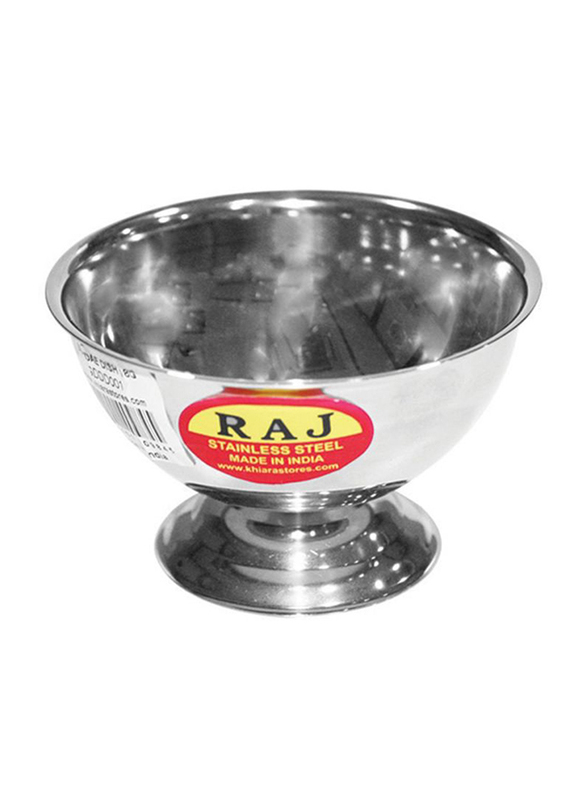 Raj 4.5cm Stainless Steel Sundae Ice Cream Bowl, SDD001, 9.5x4.5 cm, Silver