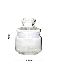 Ocean Glass Pop Jar with Lid Set, 325ml, 2 Piece, Clear
