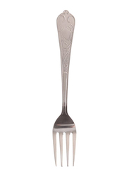 Raj 6-Piece Stainless Steel Aura Dessert Fork Set, RK0046, Silver