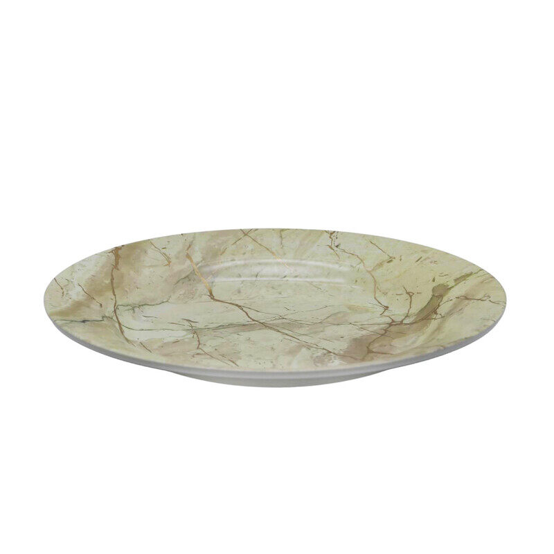 

RK MELAMINE BEIGE STATIC GOLD MELAMINE SOUP PLATE 10.5