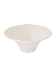 Dinewell 9.5-inch Flower Bowl, DWHB3010W, 9.5x3.5-inch, White