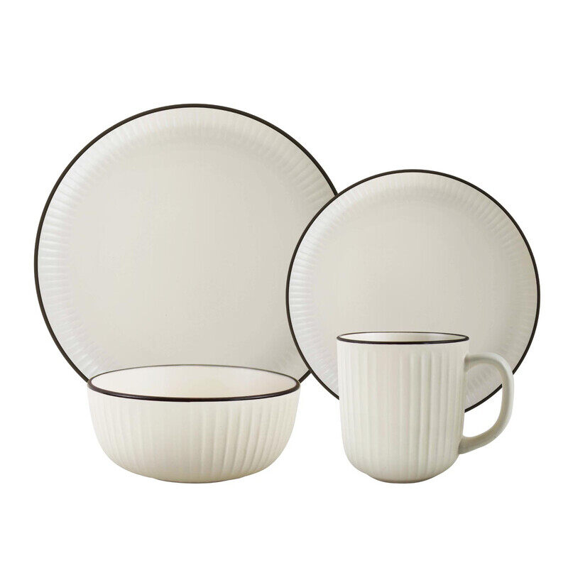 

KITCHEN MASTER 16 PCS EMBOSSED DINNER SET, LATTE, RSSP33-L