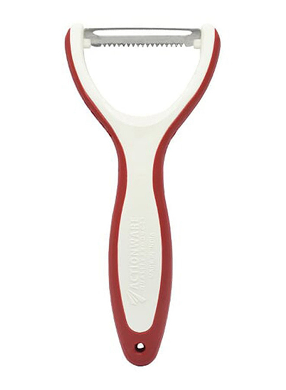 Action 12cm Plastic Movable Peeler, White/Red